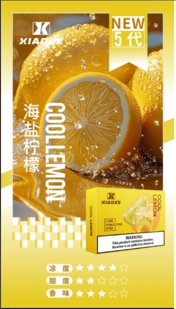 XIAOKE梟客五代煙彈-海鹽檸檬口味|通用悅刻RELX 4/5代主機