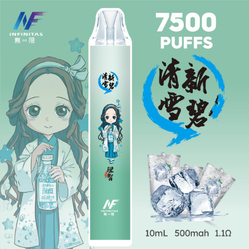 青檸氣泡透心涼！INF無限拋棄式7500口雪碧：高壓碳酸衝擊，還原手搖冰鎮汽水喉韻
