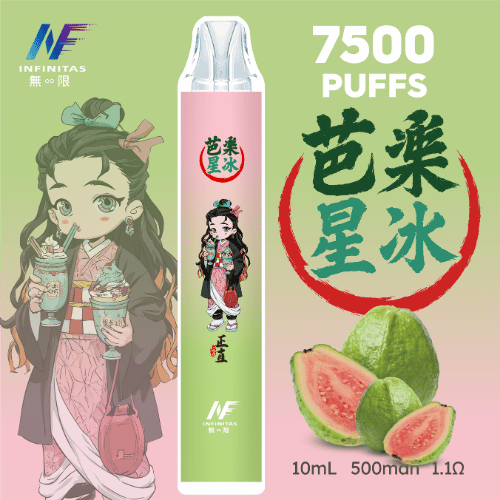 在地現切爽脆甘甜！INF無限拋棄式7500口芭樂：拒絕化工糖漿，神還原燕巢番石榴爆汁原香